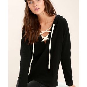 Project Social T • Lace Up Sweatshirt